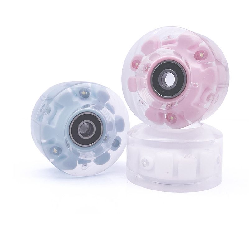 8 Pack Roller Skate Wheels Luminous Skate Wheels , 82A 58mmx32mm,Quad Roller&Double-Row Roller Skating Accessories