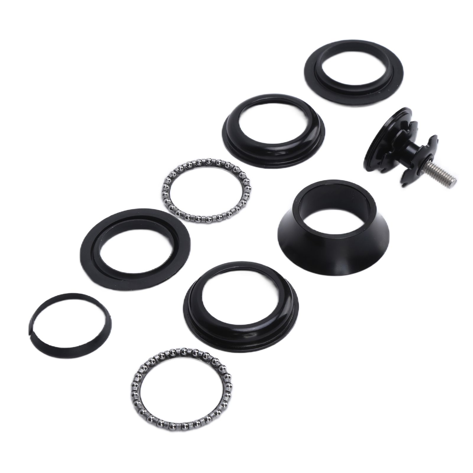 CNC 28.6mm Straight Tube Fork Headset Aluminum Alloy High Strength Portable Bike