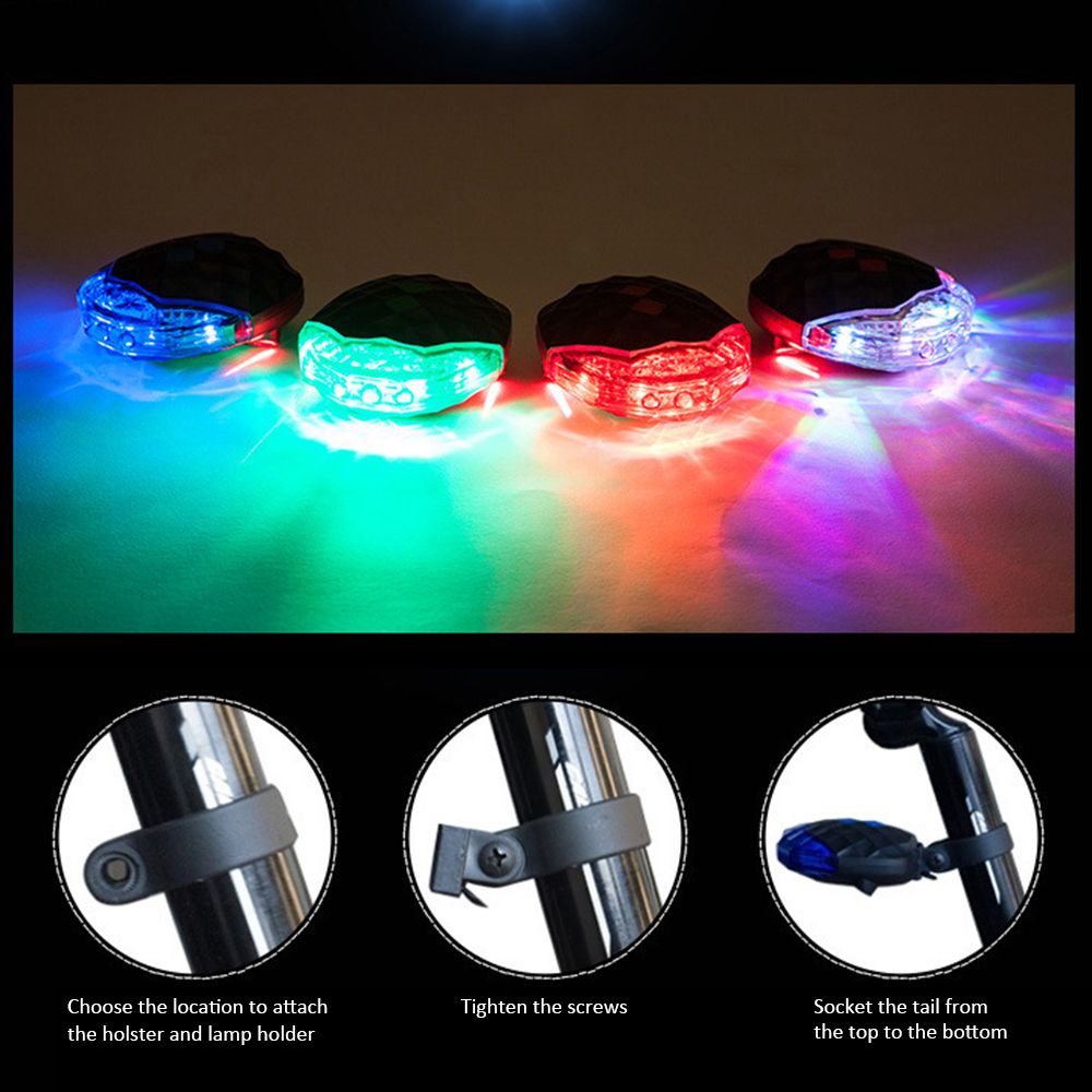 Laser Taillights Mountain Bike Bicycle Lights Starry Parallel Line Warning LED Lights Cycling Equipment Easy To Use