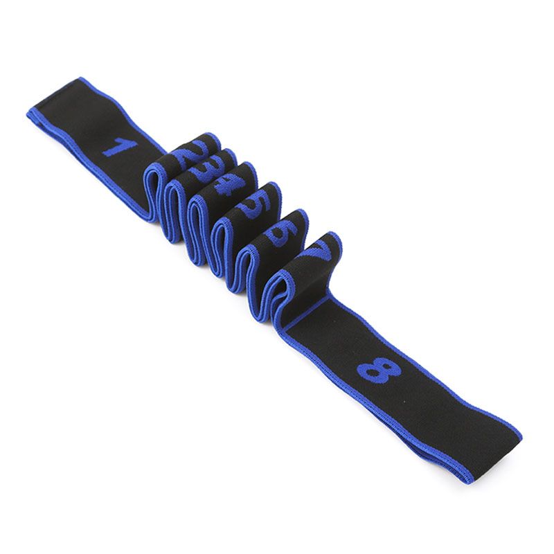 Yfashion 8 holes Yoga Elastic Rope Muscle Stretching Band Adjustable Seat Belt