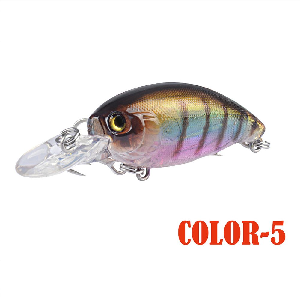 Yfashion Fishing  Lure  Bait 5.5g/6.5cm Crank Long Rod Swinging  Bait Fishing Hard Bait