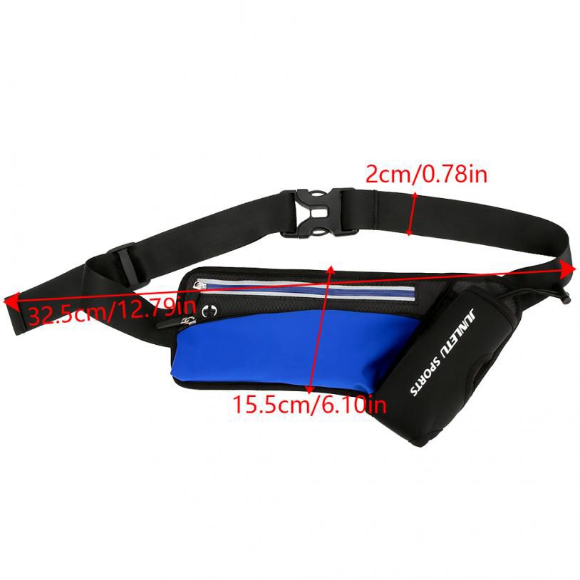 Women Men Waist Bag with Water Bottle Pocket Sports for Outdoor Running Fitness Climbing Hiking Cycling