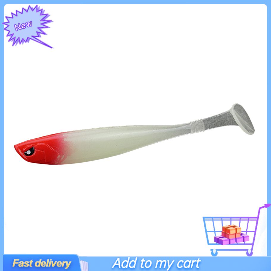 12cm 10g Simulation Fish T-shape Tail Bait Outdoor Fishing Soft Lure Tackle Tool