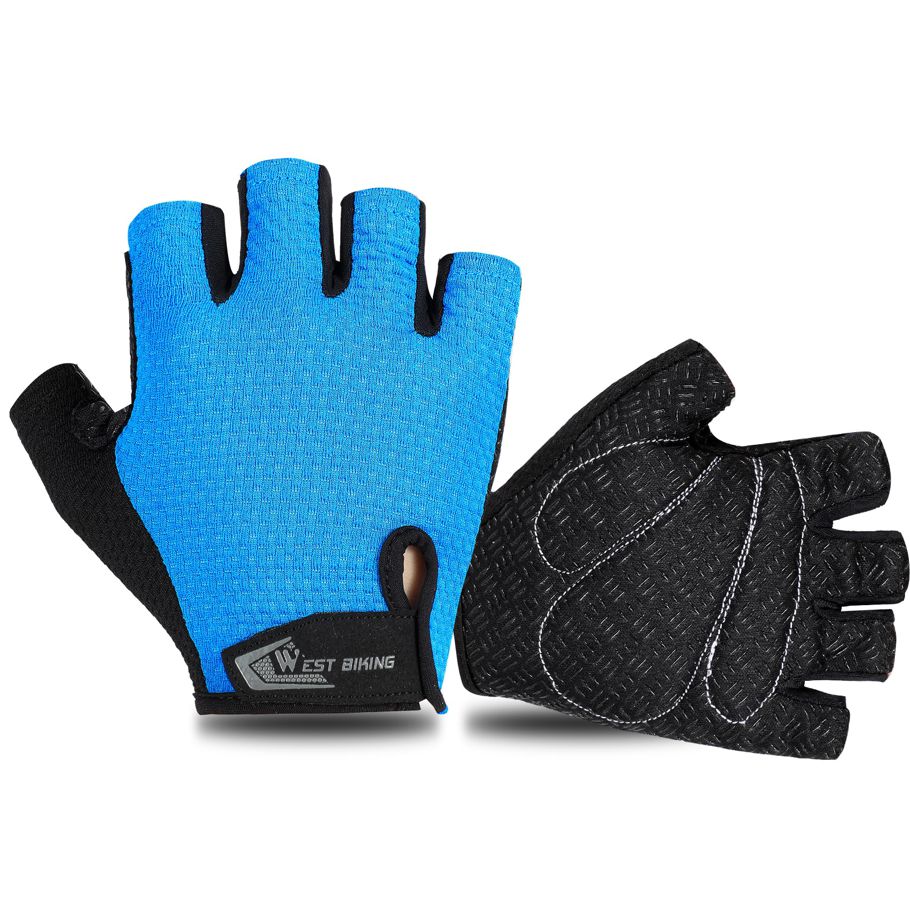 WEST BIKING Half Finger Cycling Gloves Outdoor Sports MTB Bicycle Gloves Pad Breathable Bike Motorcycle Fishing Cycling Gloves