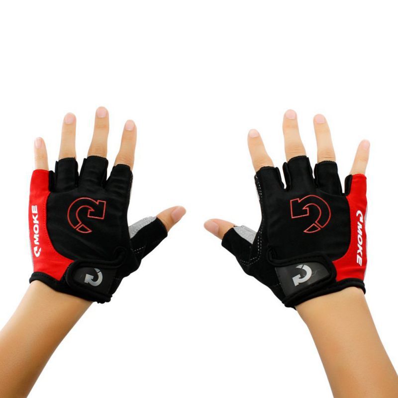 Men Sport Half Finger Anti Slip Pad Breathable Cycling Gloves Bike MTB Bike The Road Gloves Bicycle 3 Colors
