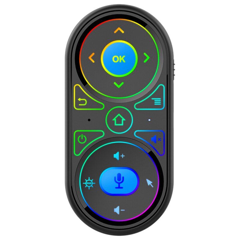 G11 Air Mouse for Google Voice RGB Backlit Gyroscope 2.4G Wireless Rechargeable Remote Control with IR Learning