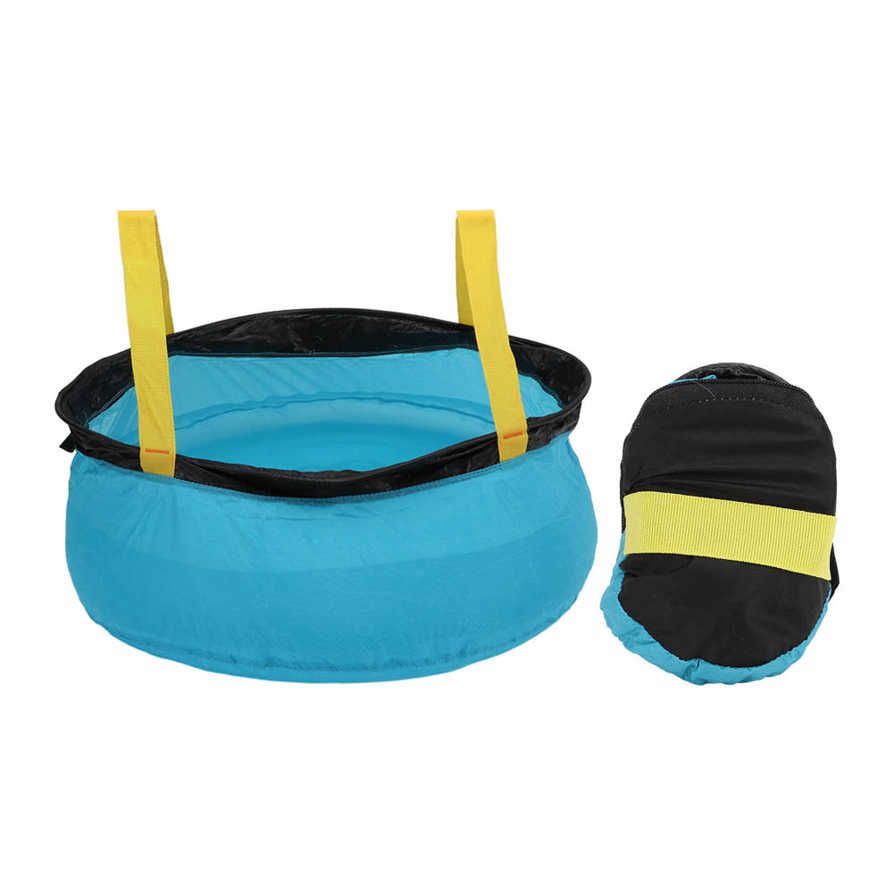 10L Collapsible Bucket with Handle Portable Outdoor Lightweight Wash Basin Folding for Camping Hiking Fishing
