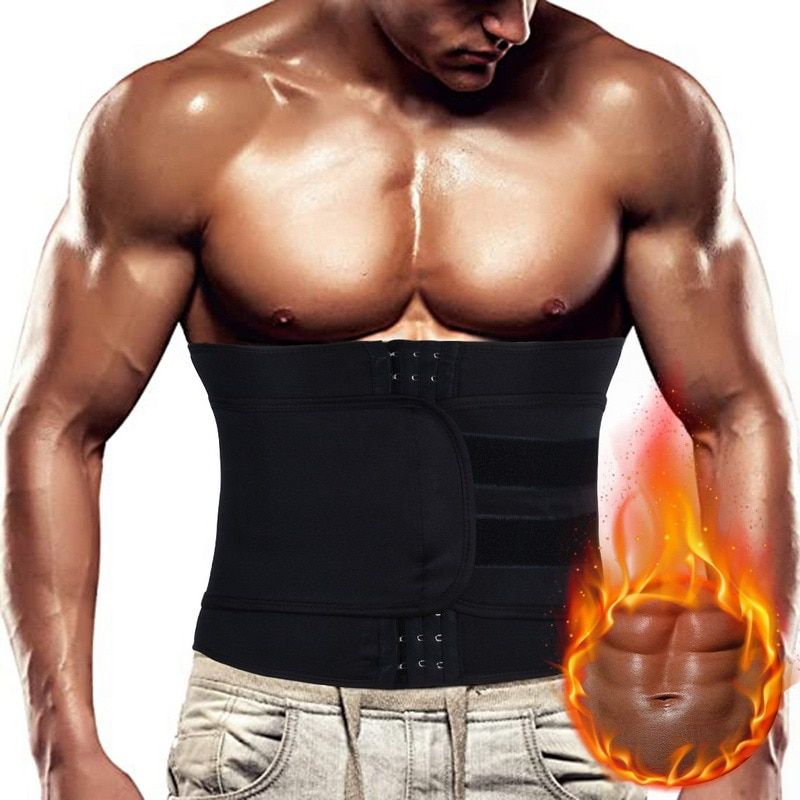 Waist Trainer Corset Men Neoprene Body Shaper Tummy Control Belt Sauna Slimming Strap Fitness Sweat Shapewear For Fat Burner