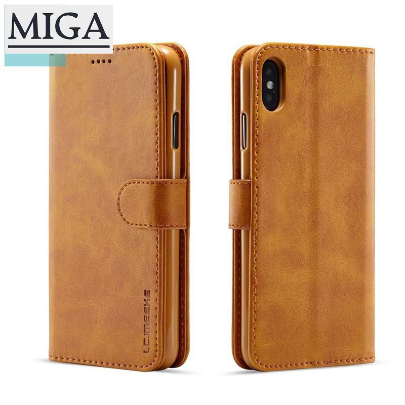 For iPhone 5 5S 6 6S 7 8 Plus SE2 2020 Magnetic Retro Flip Case Leather Phone Cover Bags with Stand Card Slots For iPhone X XR XS Max Casing