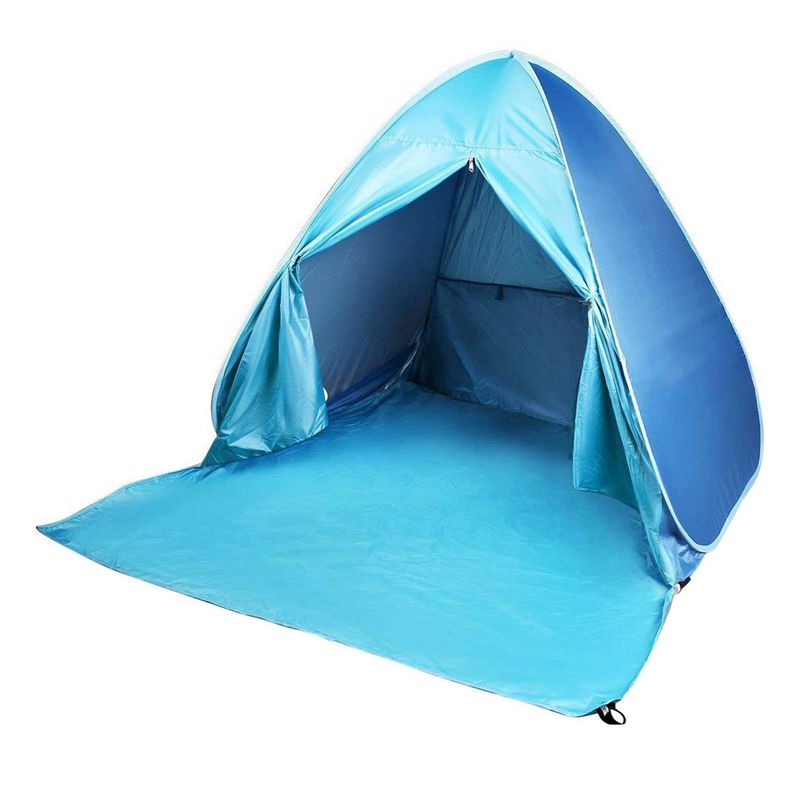 Beach Tent UPF 50+ Automatic Open Sun Shelter Umbrella Outdoor Sun Shade for Camping Fishing Beach Fit 2-3 Person