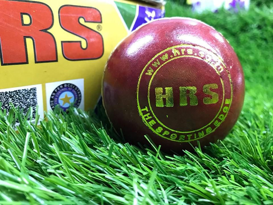HRS 4 Part Cricket Ball - Red