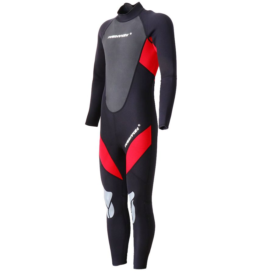 3mm Neoprene Wetsuit Men Keep Warm Swimming Scuba Diving Bathing Suit Wetsuit Cloth Long Sleeves for Swimming Snorkeling Diving