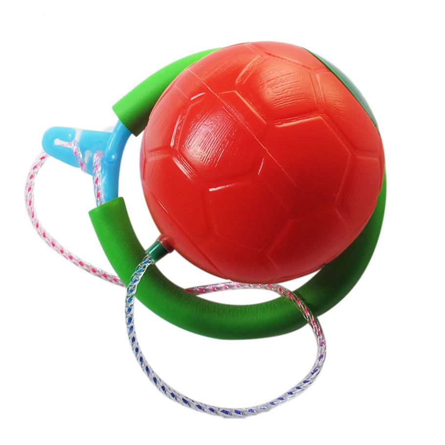 Skip Ball Outdoor Fun Toy Balls Classical Skipping Toy Fitness Equipment-Red