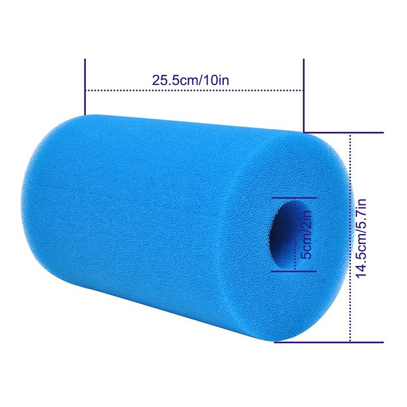 Type B Swimming Foam Filter for Compatible with In-Tex Type B (2 Pcs)