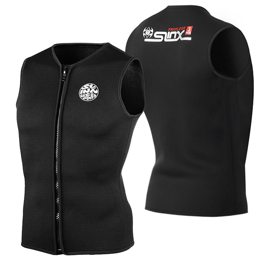 3mm Neoprene Wetsuit Top Vest Shirt Jacket Thermal Warm Sleeveless Vest Men Women Uni for Diving Surfing Swimming Sailing