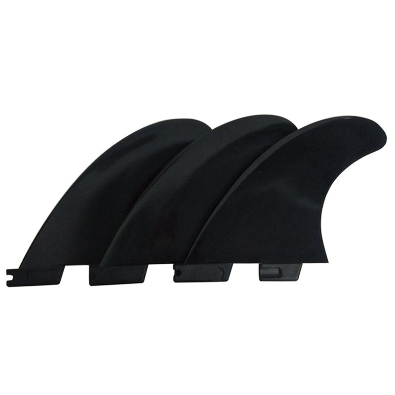 Surfboard Fin Professional Surfboard Accessories Tail Fin 3 / Set of Plastic Tail Fin Black