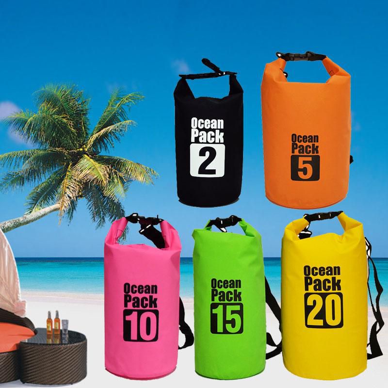 OIMG 2L 5L 10L 15L 20L Extra Thick Waterproof Ocean Diving Dry Bag Travel Outdoor Storage Sea Backpack