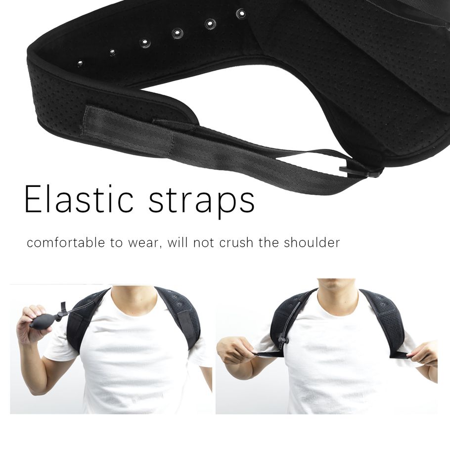 Inflatable Brace Support Belt Adjustable Back Posture Corrector Shoulder
