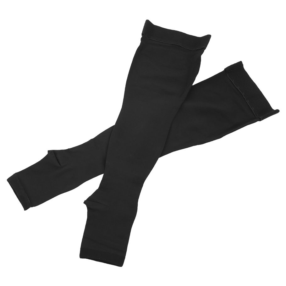 Durable Compression Long Stockings Open Toe Level 2 Resilience Pain Relief Socks