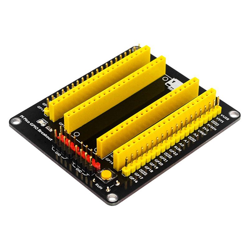 For Raspberry Pi Pico GPIO Breakout Extender DIY Expansion Board No Need to Solder External Sensor Modules