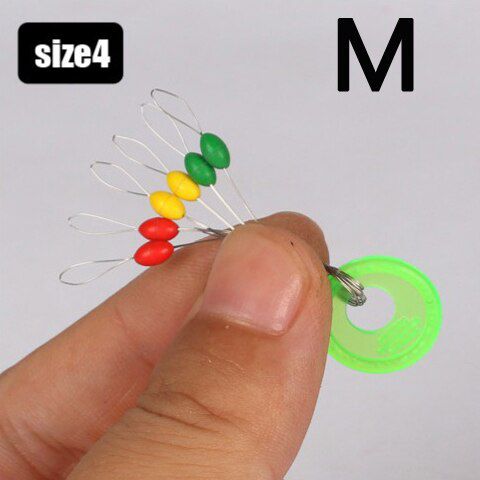 20 Groups 120pc Beans 6 beans in 1 Space Beans Rubber Bobber Fishing Float Oval Stopper Connector Line Buoy Fishing Accessories