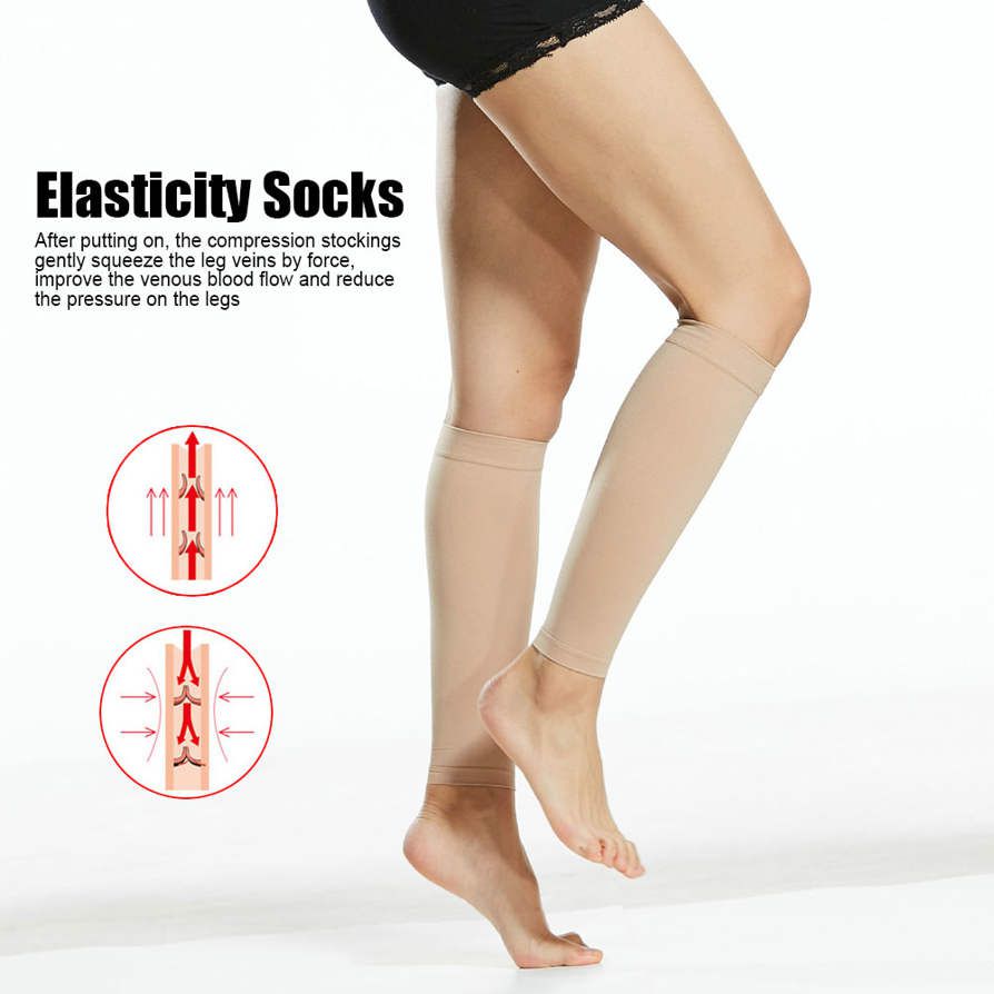 Sports Stockings Elasticity Compression Prevention Of Varicose Veins Calf Slimming Sleeve Unisex Blood Clots Socks