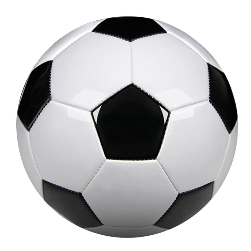 JAERBEE Size 5 Professional Training Soccer Balls PU Leather Black White Football Soccer Balls Goal Team Atch Training Balls