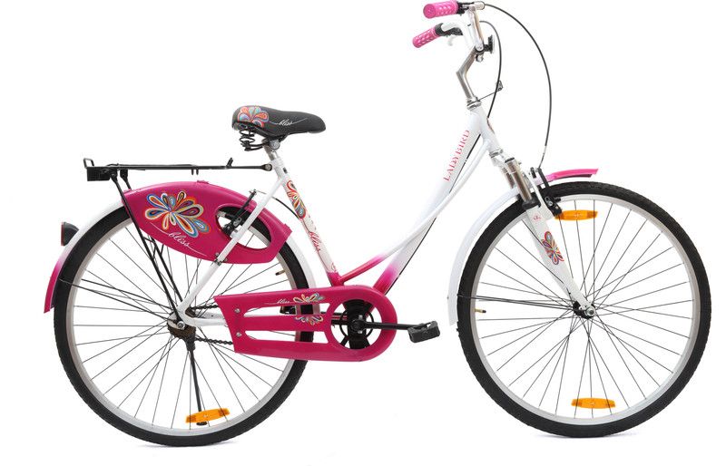 BSA Ladybird BLISS FX 26 T Girls Cycle/Womens Cycle  (Single Speed, White, Pink)