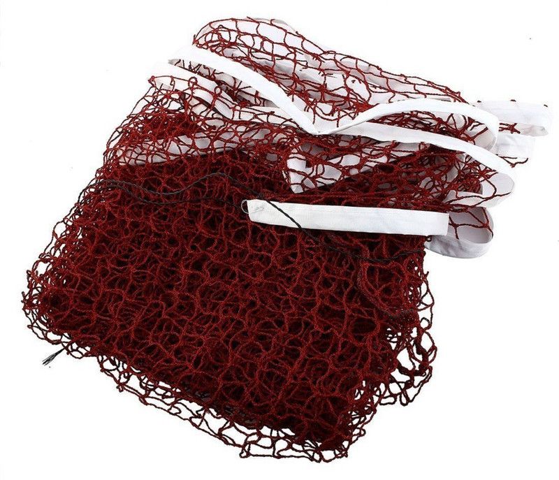 YUKI Brown Badminton Net (SIZE : 21 x 2.5) with NYLONE Border, Single Piece Badminton Net  (Brown)