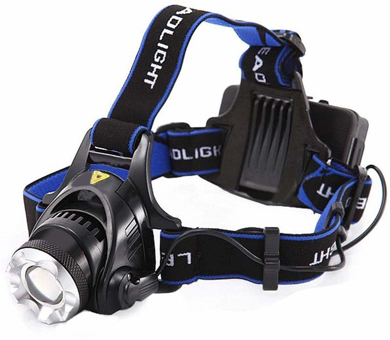 UNITY MART Rechargeable Head Torch For Camping Fishing Running Cycling LED Headlamp  (Black)