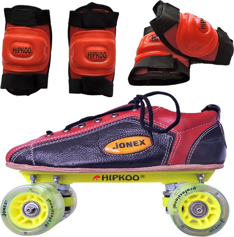 Hipkoo Sports JONEX PROFESSIONAL SKATE SHOES (SIZE-11) FOR KIDS WITH KNEE AND ELBOW PROTECTION Skating Kit
