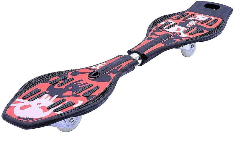 jncreation Waveboard Skateboard with Carry Bag 9 inch x 34 inch Skateboard  (White, Pack of 1)