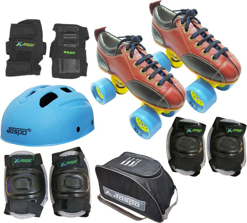 Jaspo Hail Stone Pro Shoe Skate Foot length 23.5 cms Size : 3 UK ( Age group 9-10 years) Skating Kit