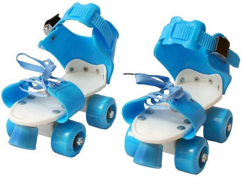 Shuruwat Quad Roller Skates Blue Quad Roller Skates - Size 14-20 UK  (Blue)