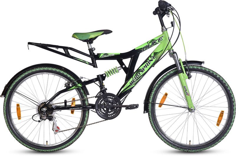 HERO Sprint Duke 26T 26 T Mountain Cycle  (18 Gear, Green, Black)