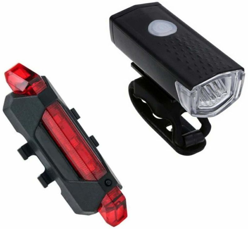 TOPGADGETS USB Rechargeable Rapidex Front Light & LED Taillight LED Front Rear Light Combo  (Multicolor)