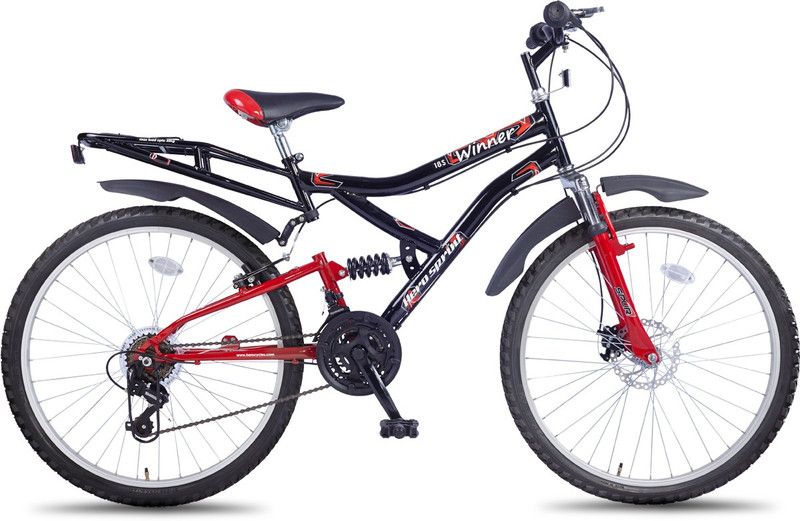 HERO Sprint 26T Winner 18 Speed 26 T Mountain Cycle  (18 Gear, Black)
