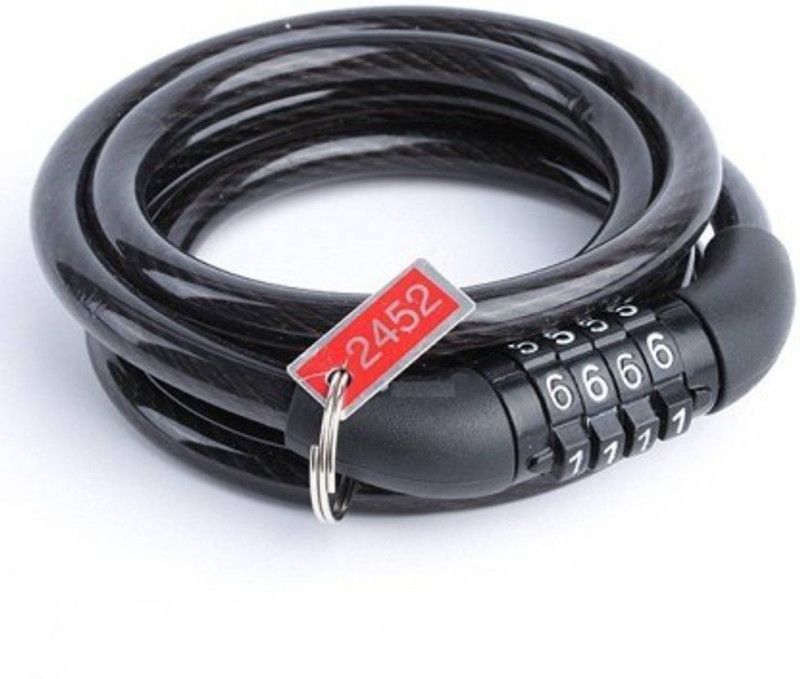 Hitman Steel Strong Wire Coil Cable Bicycle Motorcycle Security Lock Cycle Lock