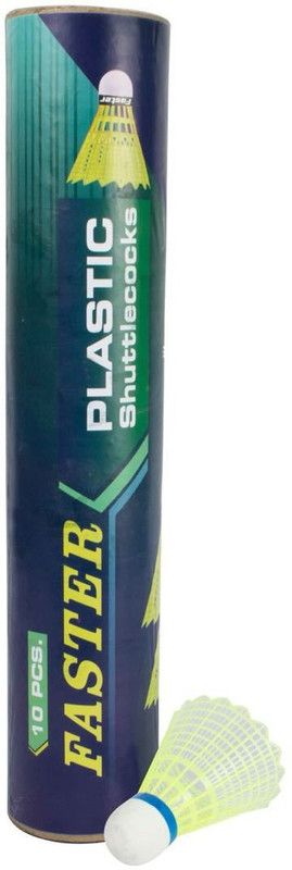 JONEX nex_Shuttle_faster Plastic Shuttle - Green  (Medium, 77, Pack of 10)
