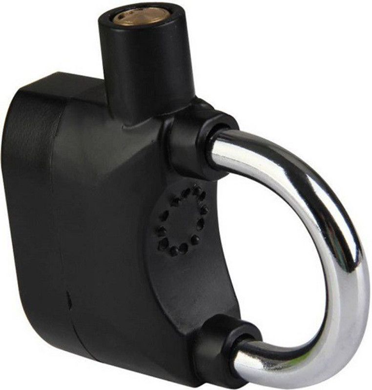 Mobfest Sensor Security Motorbike Alarm Lock Security Bike Siren Padlock Lock  (Black) Cycle Lock
