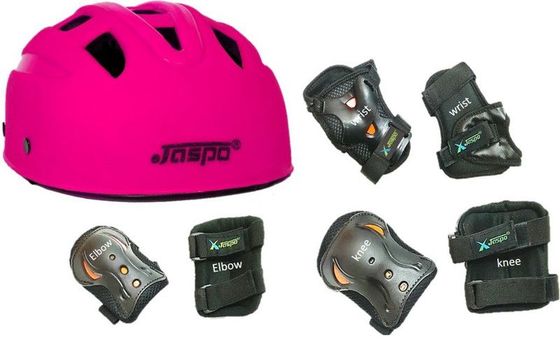 Jaspo safe-max multi purpose protective set pink Skating Kit