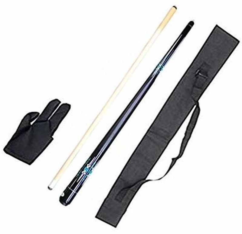 Laxmi Ganesh Billiard LGB117 American Pool Cue in 12mm Tip Size with One Black Cue Cover & Glove Pool, Billiards, Snooker Cue Stick  (Wooden)