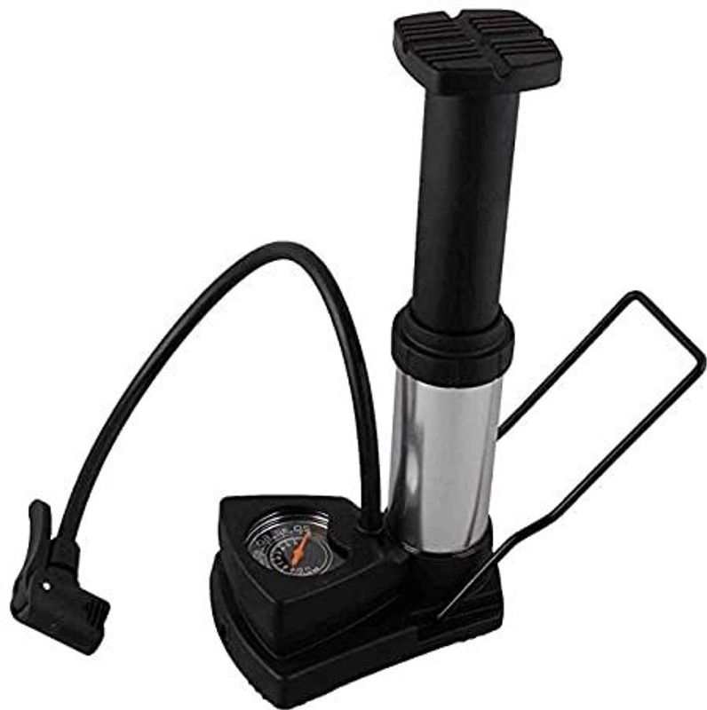 LOVELY MALL Portable Bike Pump Bicycle Air Pump Foot Activated Mini Floor Cycle Pump Ball, Bicycle, Car, Motorcycle, Football Pump, Handball Pump Pump  (Multicolor)
