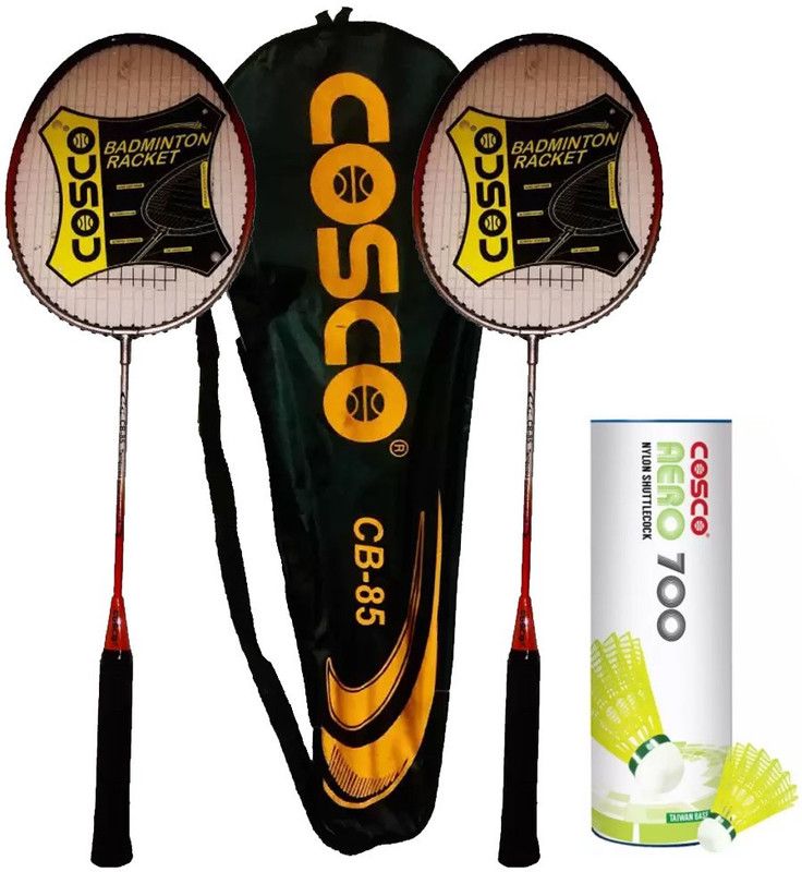 COSCO CB-85 Badminton Racquet (Color on Availability) With Aero 700 Shuttle Badminton Kit
