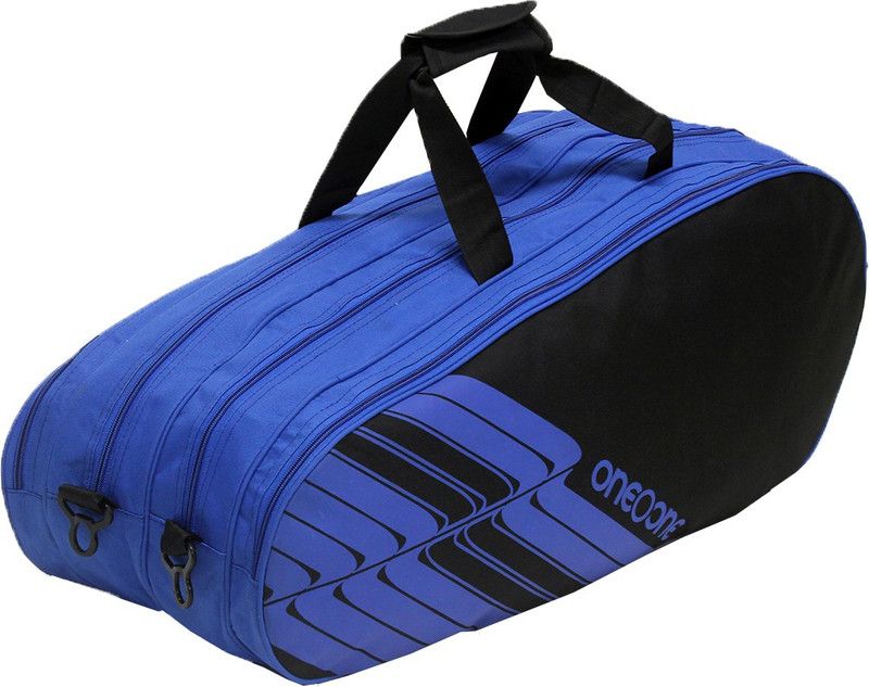 One O One Lines Collection Four Compartment Black & Blue -  (Black, Kit Bag)