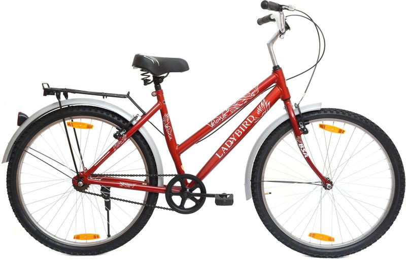 BSA Ladybird Velona 26 T Girls Cycle/Womens Cycle  (Single Speed, Red, White)
