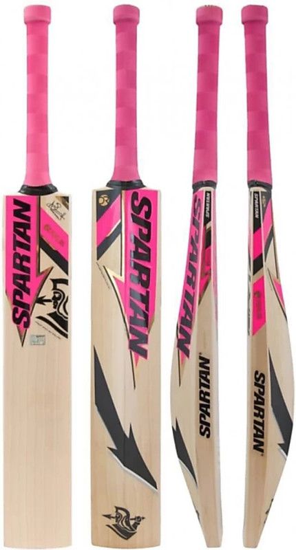 clark Spartan pink poplar willow cricket bat Poplar Willow Cricket Bat  (900gm 100gm kg)