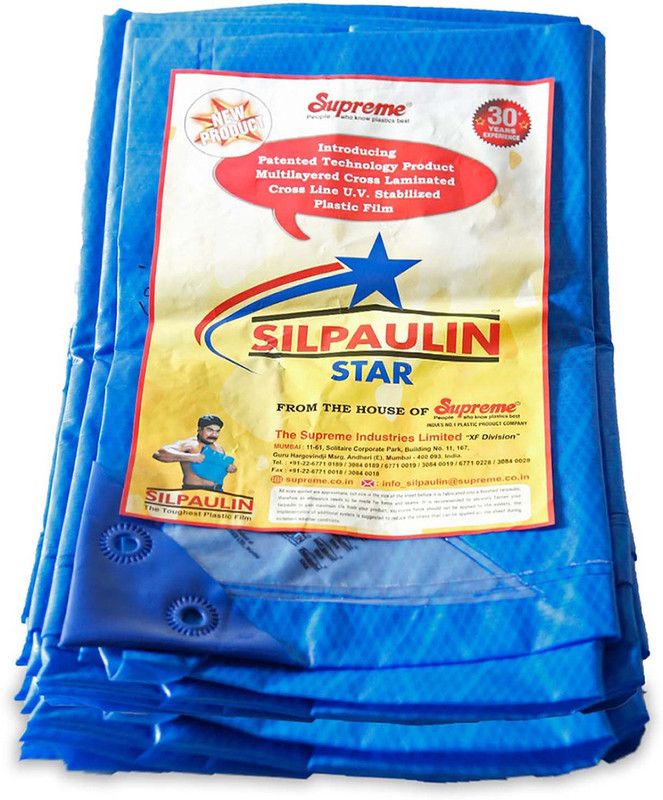 PROTARP 100% Virgin Polymer, Multilayered Cross Laminated, UV Stabilized-(70 GSM,15x12) Tent - For Farming, Waterproof Sheet, Tirpal, Tarpoline, Tent, Raincover, Plastic Cover, Bike Cover  (Blue)