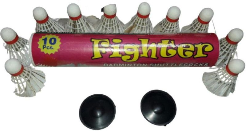 taj sports TS-7 Feather Shuttle - White  (Medium, 77, Pack of 10)
