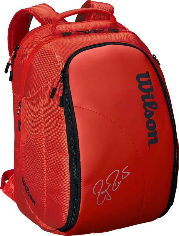 WILSON FEDERER DNA BACKPACK - INFRARED  (Red, Backpack)